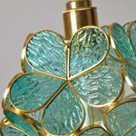 Glass Flower LED Pendant Light Fixture for Modern Luxury Home Decor