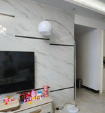 Curved LED Floor Lamp for Living Room Stainless Steel Personality Design