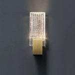Gold Crystal Wall Light Luxury Modern K9 Crystal Interior Wall Lamp