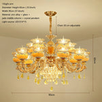 Luxury Jade Crystal Chandelier for Elegant Living Spaces