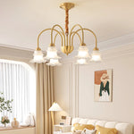 Luxury European Copper Chandelier for Living Room, Bedroom, and Dining Room