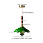 Afralia™ Cream Glass Copper LED Pendant Lamp for Kitchen Bedroom Living Room