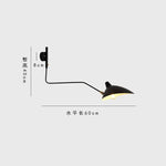 Black Serge Mouille Wall Lamp: Nordic Design, Creative Living Room Decor