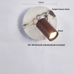 Wood & Stone LED Wall Lights - Modern Nordic Style for Home Decor