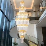 Crystal Staircase Chandelier: Luxurious European Style for Villa Living