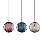 Water Pattern Glass Chandelier Pendant Light for Restaurant Bar Counter