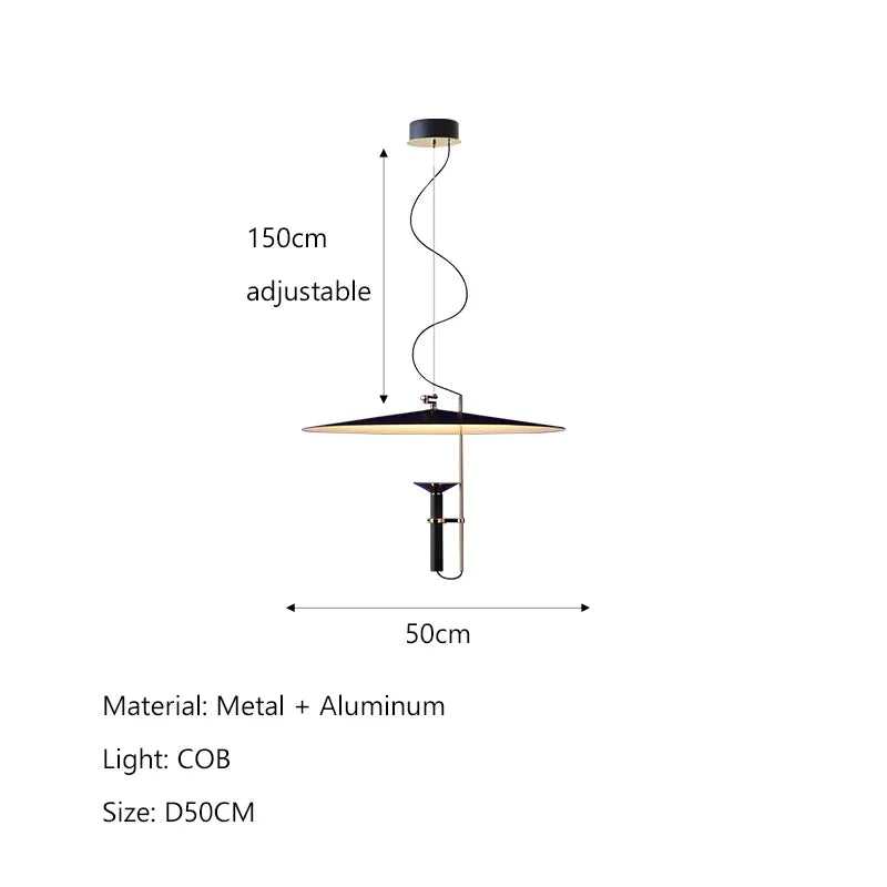UFO Chandelier: Modern Nordic Minimalist LED Pendant Light for Dining Room, Bar, Bedroom