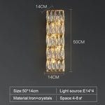 Bacci Crystal Wall Sconce