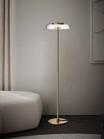 Modern Clear Glass LED Floor Lamp for Home Decor & Living Room Lightning