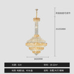 Crystal Chandelier for High-End Designer Duplex Living Room