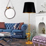 Gun Floor Lamp Electroplated Metal Table Desk Light