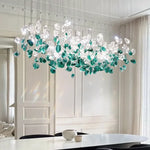 Glass Stone Chandeliers: Modern Luxury LED Pendant Lights for Dining Room Art Decor