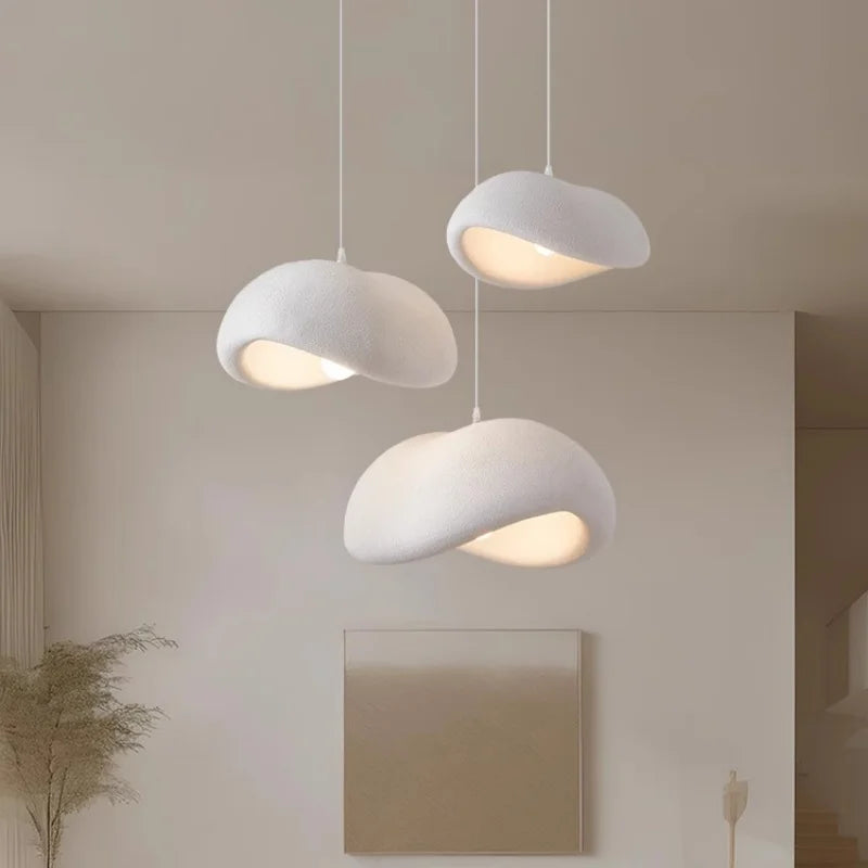 Nordic Loft LED Pendant Lights White Chandelier for Dining Room Decor Luminarias