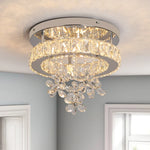 Crystal LED Ceiling Chandelier for Luxury Living Room Decor