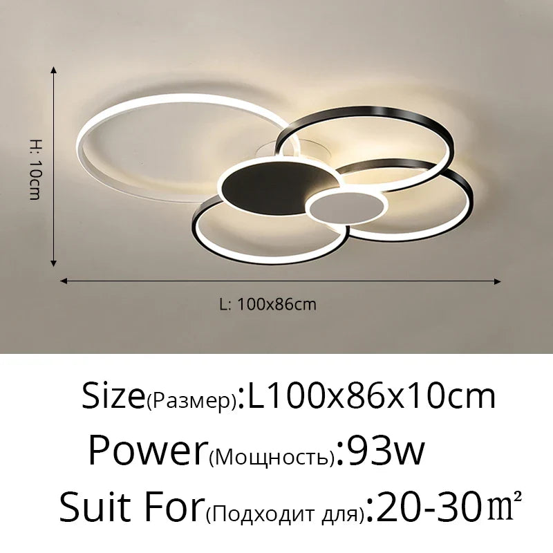 Acrylic Chandelier Light Modern Minimalist Ceiling Lamp for Living Dining Bedroom