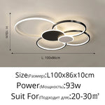 Acrylic Chandelier Light Modern Minimalist Ceiling Lamp for Living Dining Bedroom