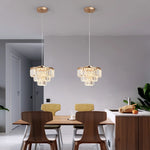 Crystal LED Ceiling Chandelier for Kitchen Island, Living Room, Dining Room Lighting