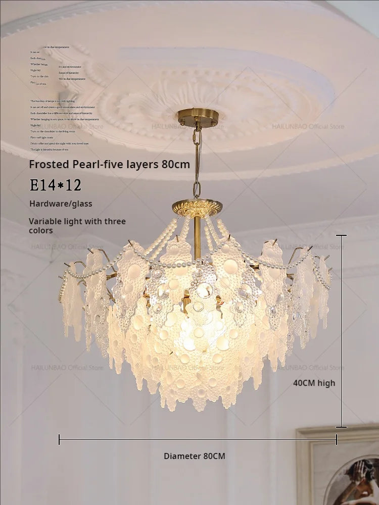 Crystal Chandelier: Elegant Retro Lighting for Bedroom, Dining, Living Room & Cloakroom