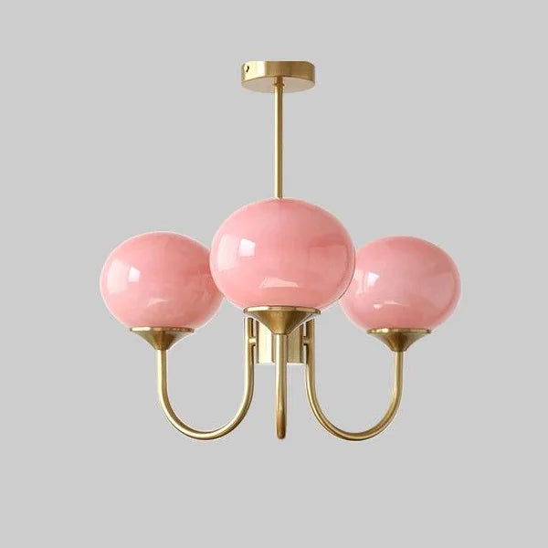 Glass Ball Chandelier Pendant Light for Living Dining Room