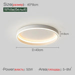 Minimalist Round LED Ceiling Light for Bedroom Loft Balcony - Dimmable Indoor Lighting