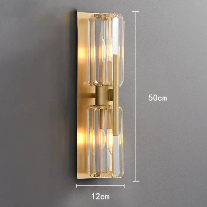 Gio Double Head Crystal Wall Sconce
