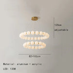 Gold Acrylic LED Ceiling Chandelier for Living Room Bedroom Pendant Lighting