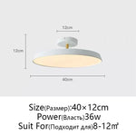 Nordic Minimalist LED Ceiling Lamp, Dimmable Modern Chandelier for Bedroom & Kitchen