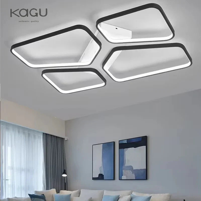 LED Ceiling Lights: Modern, Stylish, Minimalist Black for Living Room and Restaurant