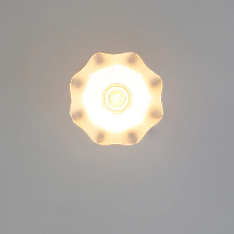 Nordic Modern White Flower Ceramic LED Ceiling Light by Afralia™