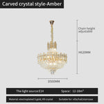 French Bead Chain Crystal Chandelier for Luxury Spaces