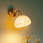 Nordic Modern LED Wall Lamps Copper Arm Ceramic for Home Decor