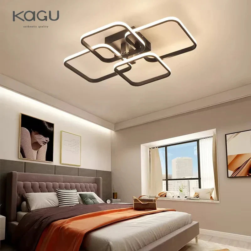 LED Ceiling Light: Modern Dimmable Fixture for Home Living Room, Bedroom, Dining Room