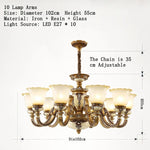 Luxury Resin Chandelier for Living Room, Bedroom, Dining Room, and Hotel