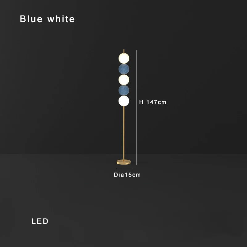 White Balls Floor Lamp: Modern Living Room Decoration & Mood Light
