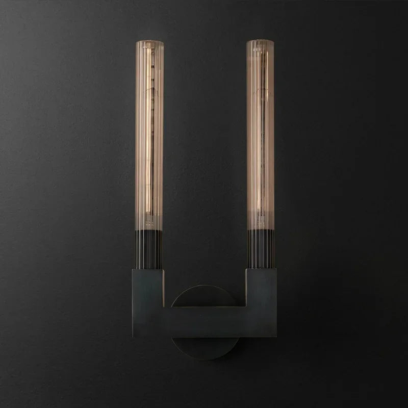 Retro Glass Wall Sconces for Hotel Clubhouse Corridor and Bedroom