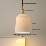 Ceramic Copper LED Pendant Lamps Modern Hanging Light Fixtures