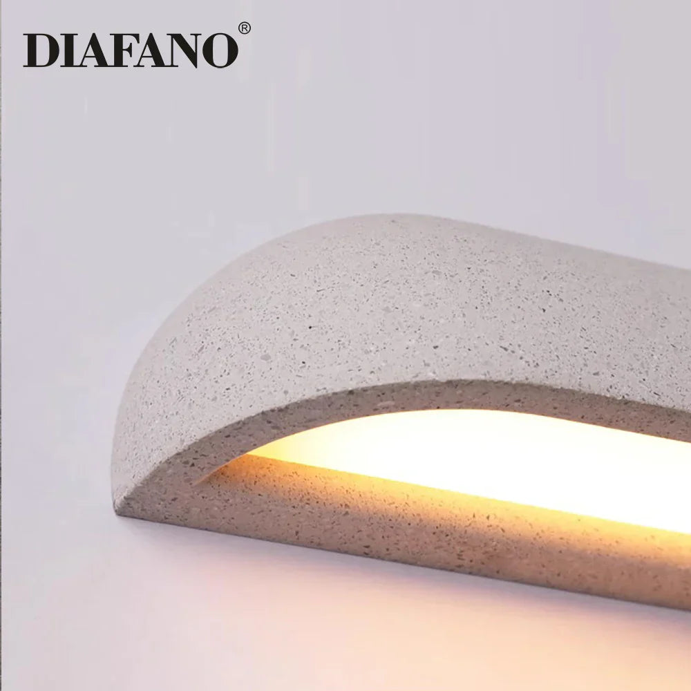 LED Outdoor Wall Lamp for Japanese Garden Stone Travertine Decoration