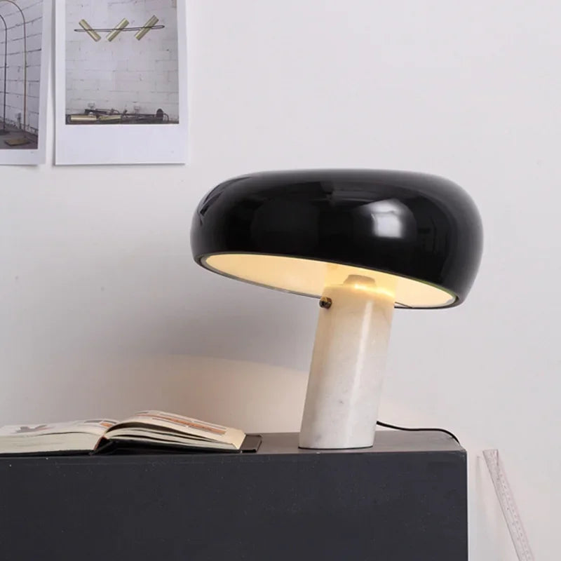 Marble Touch Table Lamp for Living Room Bedroom Study Desk Decor