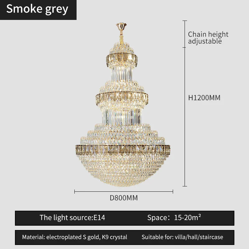 Crystal Chandelier: Luxury Lighting for Villa, Hotel, Office & Exhibitions