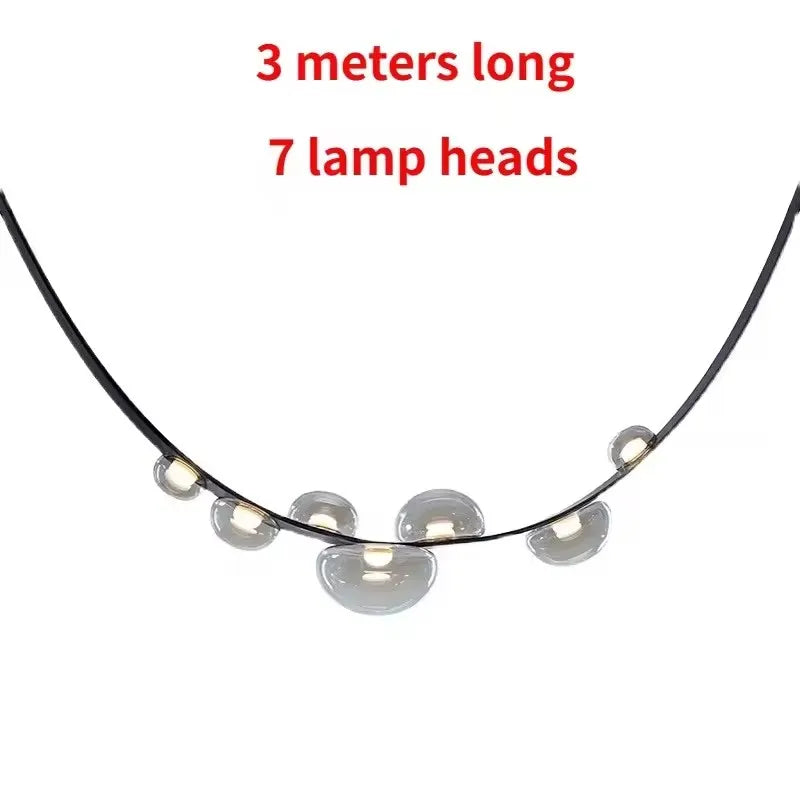 Designer Leather Loft Chandelier Pendant Light for Living Room Hotel Staircase