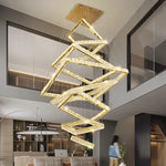 Crystal Chandelier: Elegant Living Room & Stair Pendant Light