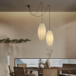 Nordic Silk Chandelier LED Pendant Lights for Home Dining Room