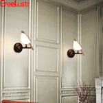 Rose Gold Nordic Bird LED Wall Sconce for Bedroom & Hallway Decor