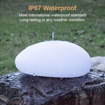Solar Stone Light: Waterproof LED Lamp for Outdoor Patio, Yard, Garden, Lawn