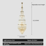 Crystal Loft Chandelier for Elegant Living Spaces