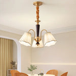 Antique Copper Chandelier for Retro American Country Living Room and Dining Room
