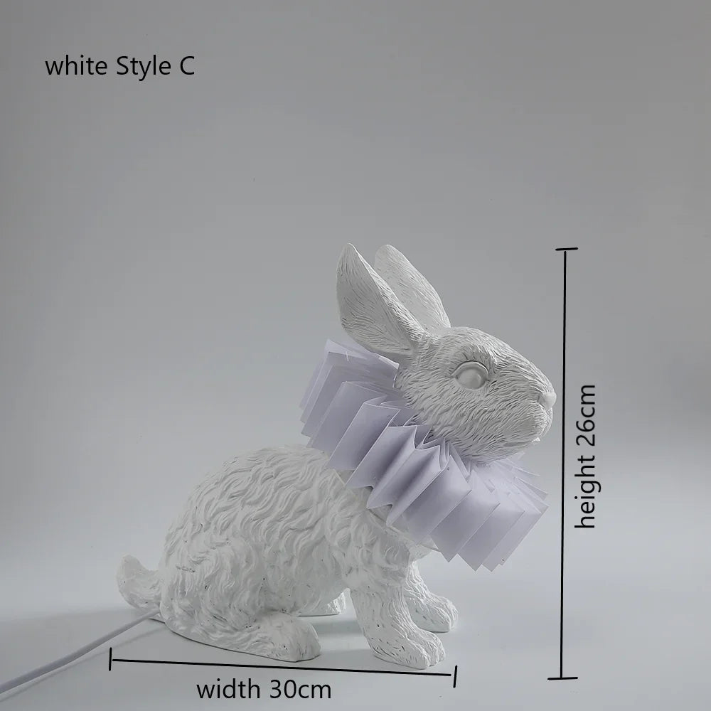 Rabbit LED Table Lamp: Modern Bedroom Bedside Light, Living Room Decor