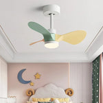 24-Inch Mini Ceiling Fan with Lights, Modern Design for Home and Office