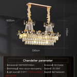Crystal Chandelier: Modern Nordic Luxury for Living Room, Dining Room, Bedroom