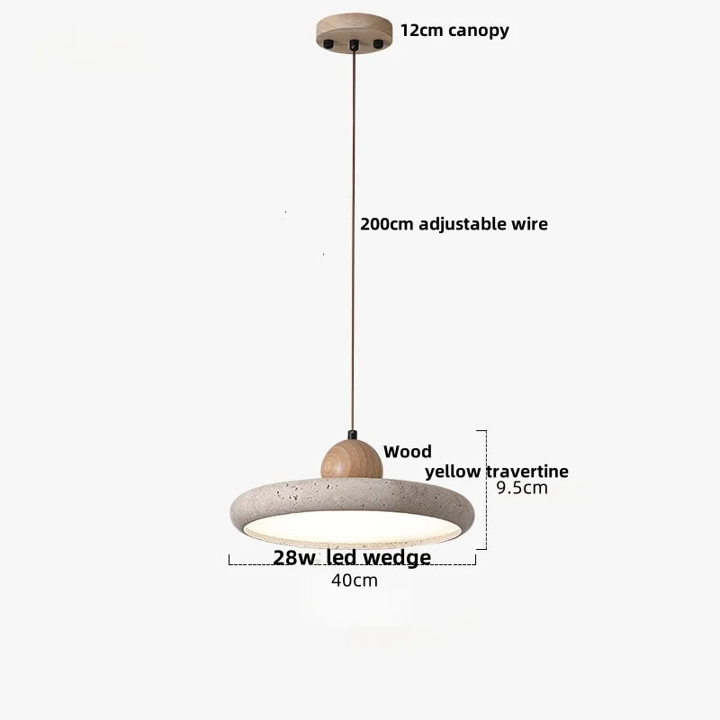 Yellow Cave Stone LED Pendant Light | Nordic Modern Wabi Sabi Hanging Lamp